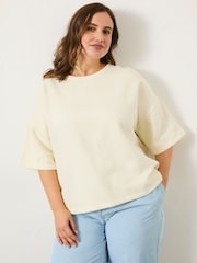 FatFace Ivory Sol Crew 100% Cotton Sweatshirt - Image 7 of 11