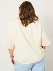 FatFace Ivory Sol Crew 100% Cotton Sweatshirt - Image 8 of 11