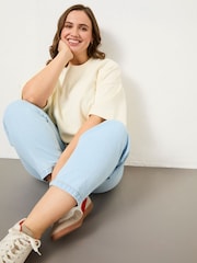 FatFace Ivory Sol Crew 100% Cotton Sweatshirt - Image 9 of 11