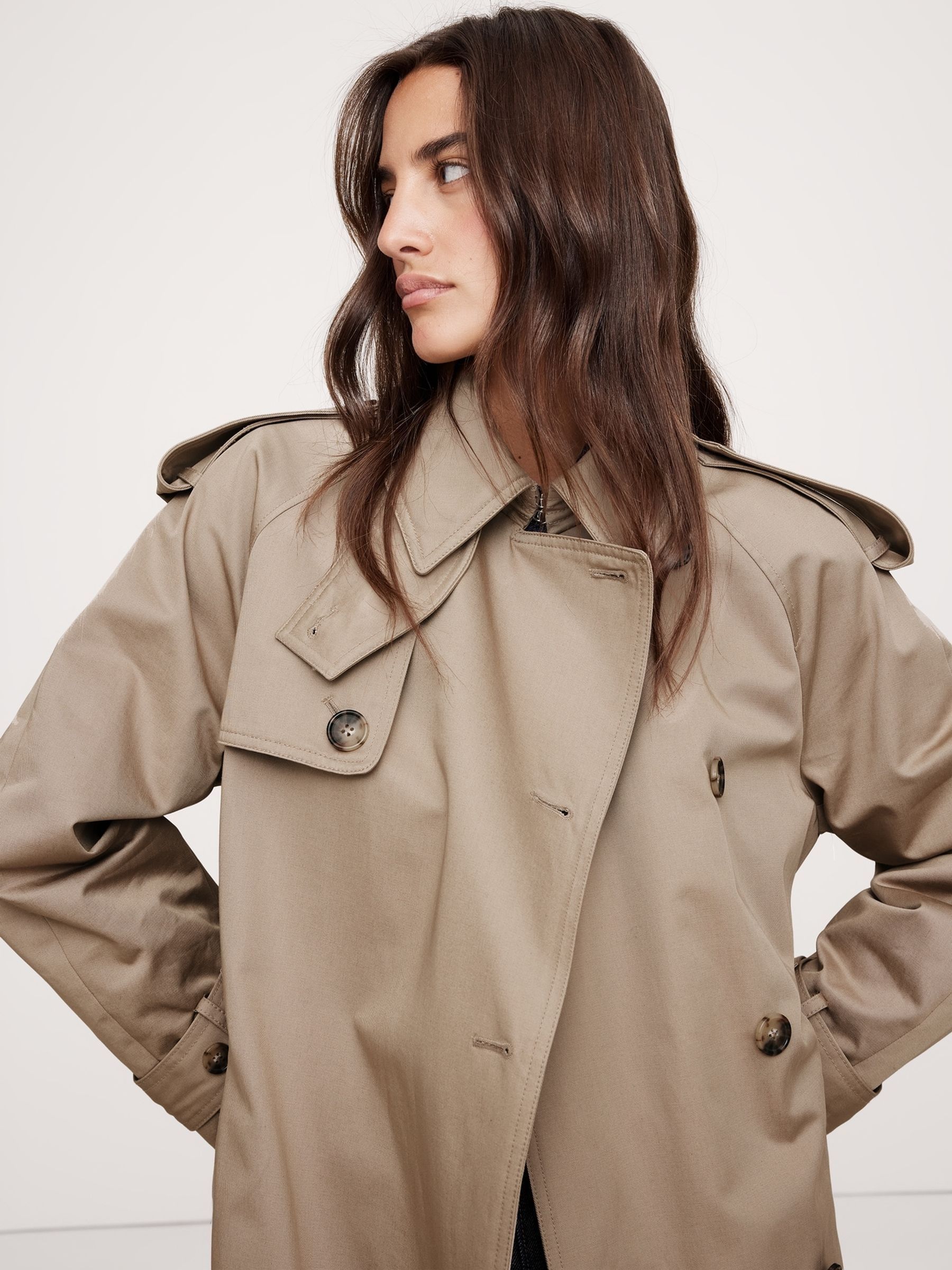 Banana republic beige coat store