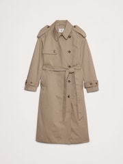 Banana Republic Beige Classic Cotton Trench Coat - Image 4 of 5