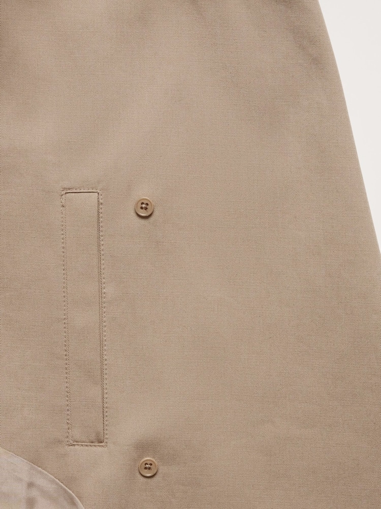 Banana Republic Beige Classic Cotton Trench Coat - Image 5 of 5