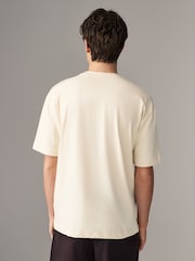 Ecru 100% Cotton Picasso Artist Licence Heavyweight T-Shirt - Image 2 of 5