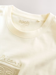 Ecru 100% Cotton Picasso Artist Licence Heavyweight T-Shirt - Image 6 of 8