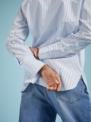 Baukjen Blue Rishma 100% Cotton Stripe Shirt - Imagen 4 de 4