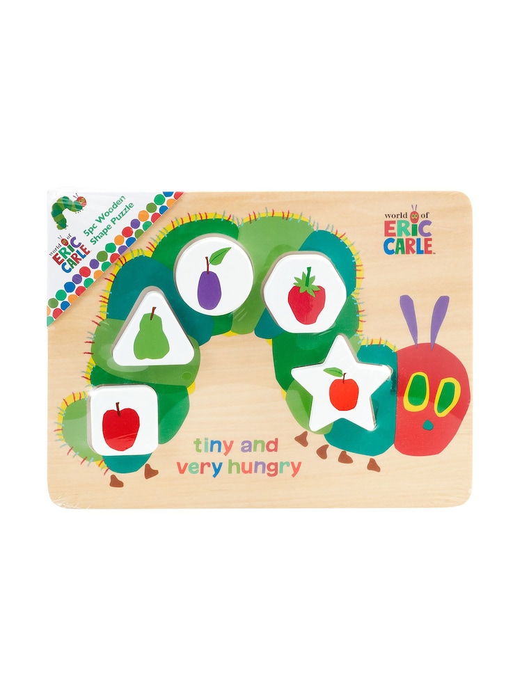 Very Hungry Caterpillar Tiny Wooden Shape Puzzle - Image 5 of 5