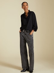 Baukjen Sima Frill Detail Black Blouse - Image 2 of 5