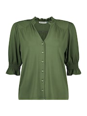 Baukjen Green Noa Short Sleeve Blouse - Image 5 of 5