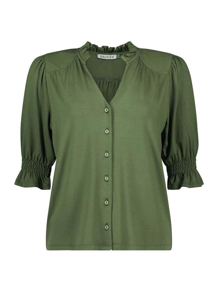 Baukjen Green Noa Short Sleeve Blouse - Image 5 of 5