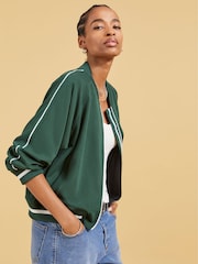 Baukjen Green Gretchen Bomber Jacket with Lenzing™ Ecovero™ - Image 3 of 4