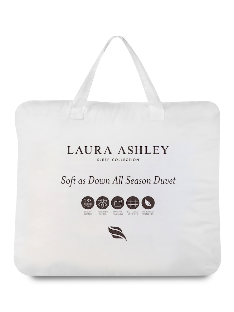 Laura Ashley White Luxury All Seasons Duvet - Image 2 of 3