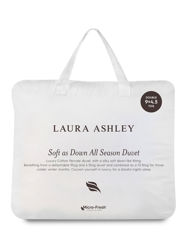 Laura Ashley White Luxury All Seasons Duvet - Image 3 of 3