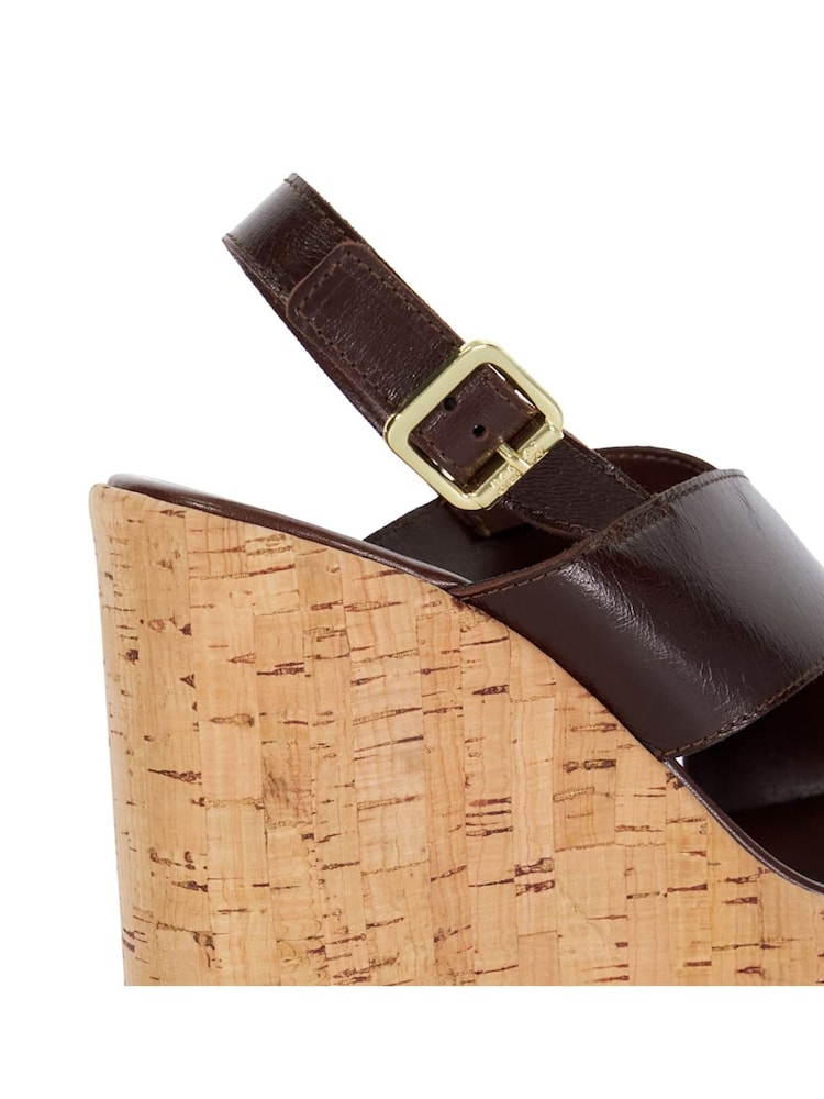 Braun - Dune London Kaiden Chunky Cork Wedge Sandals - Bild 6 von 6 Braun - Dune London Kaiden Chunky Cork Wedge Sandals - Bild 6 von 6