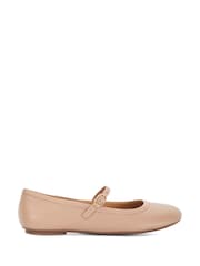 Dune London Pink Mary Jane Heida Flexible Sole 100% Cotton Shoes - Image 2 of 6