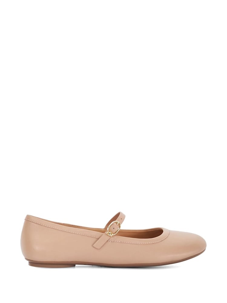 Dune London Pink Mary Jane Heida Flexible Sole 100% Cotton Shoes - Image 2 of 6