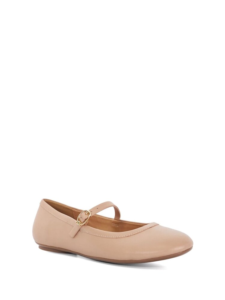 Dune London Pink Mary Jane Heida Flexible Sole 100% Cotton Shoes - Image 3 of 6