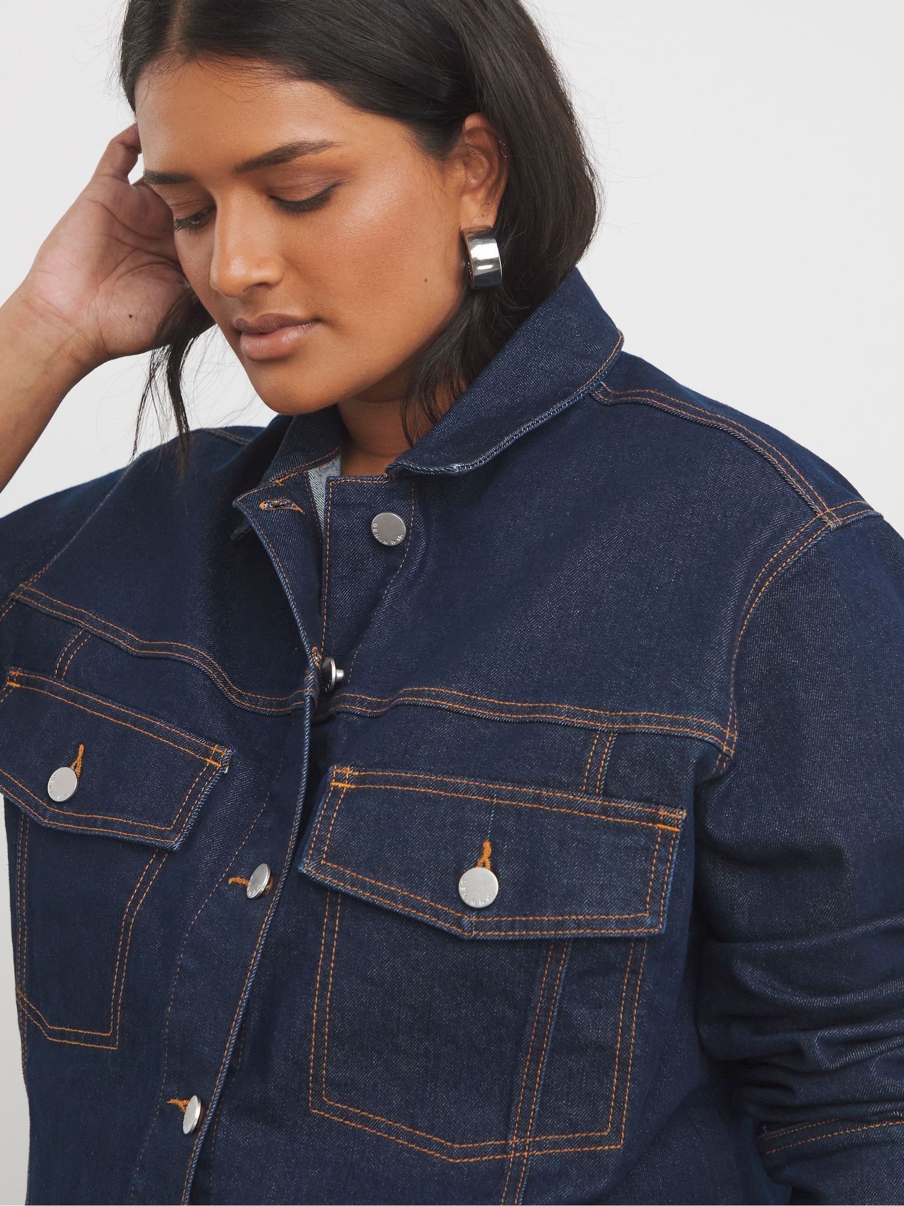 gender jess [Jclass]Denim Bicolor Jacket ジャケット・アウター