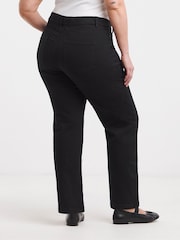 Simply Be Black Petite 24/7 Straight Leg Jeans - Image 2 of 6