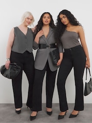 Simply Be Black Petite 24/7 Straight Leg Jeans - Image 4 of 6