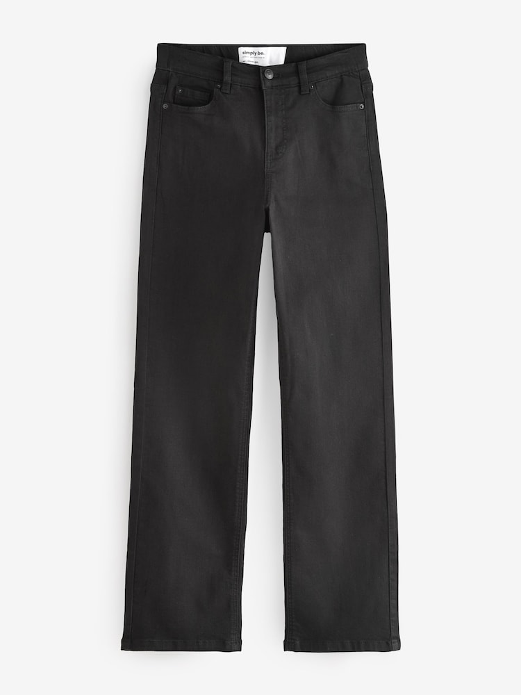 Schwarz - Simply Be 24/7 Jeans mit geradem Bein - Bild 6 von 6 Schwarz - Simply Be 24/7 Jeans mit geradem Bein - Bild 6 von 6
