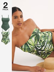Verde - Pack de 2 bañadores Magisculpt de Simply Be - Imagen 1 de 7