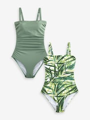 Verde - Pack de 2 bañadores Magisculpt de Simply Be - Imagen 5 de 7