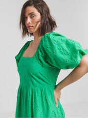 Simply Be Green Broderie Maxi Dress - Image 4 of 4