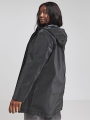 Simply Be Black High Shine Coat - Image 2 of 4