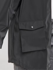 Simply Be Black High Shine Coat - Image 4 of 4