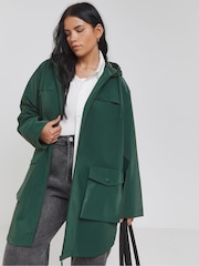 Зеленый - Simply Be High Shine Coat - Изображение 1 из 4
