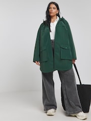 Зеленый - Simply Be High Shine Coat - Изображение 3 из 4