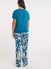 Simply Be Blue Pretty Secrets Value Pyjamas Set 2 Pack - Image 2 of 4