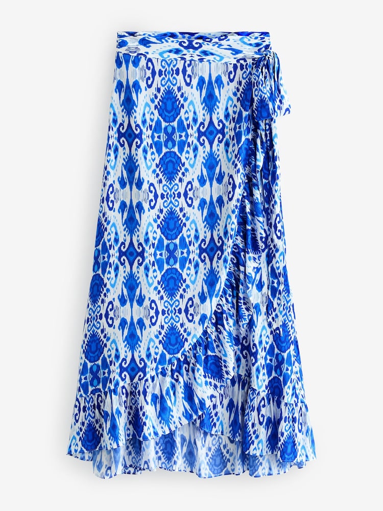 Aspiga Blue April Wrap Skirt - Image 4 of 4