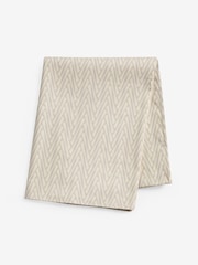 Natural 100% Cotton Geo Wipe Clean Tablecloth - Image 3 of 3