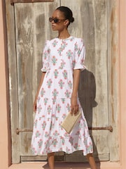 Aspiga Pink 100% Cotton Cordelia Dress - Image 1 of 4
