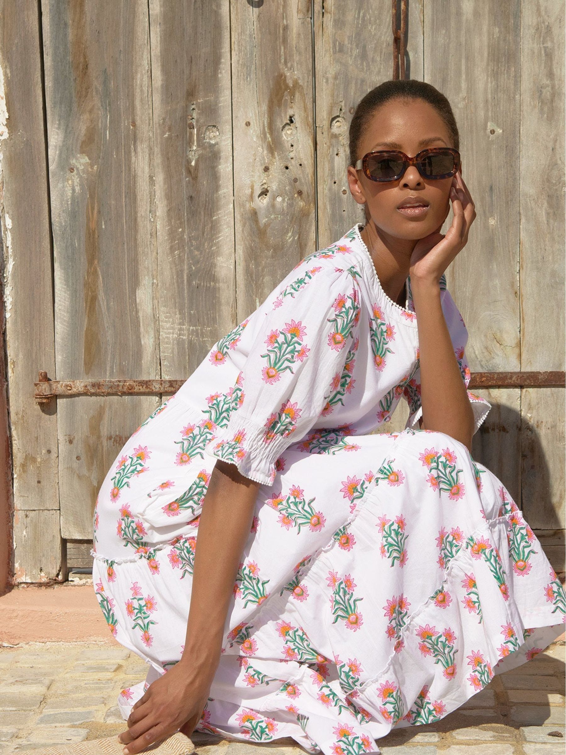 Buy Aspiga Pink 100% Cotton Cordelia Dress from Next Luxembourg