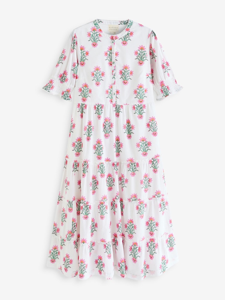 Aspiga Pink 100% Cotton Cordelia Dress - Image 4 of 4