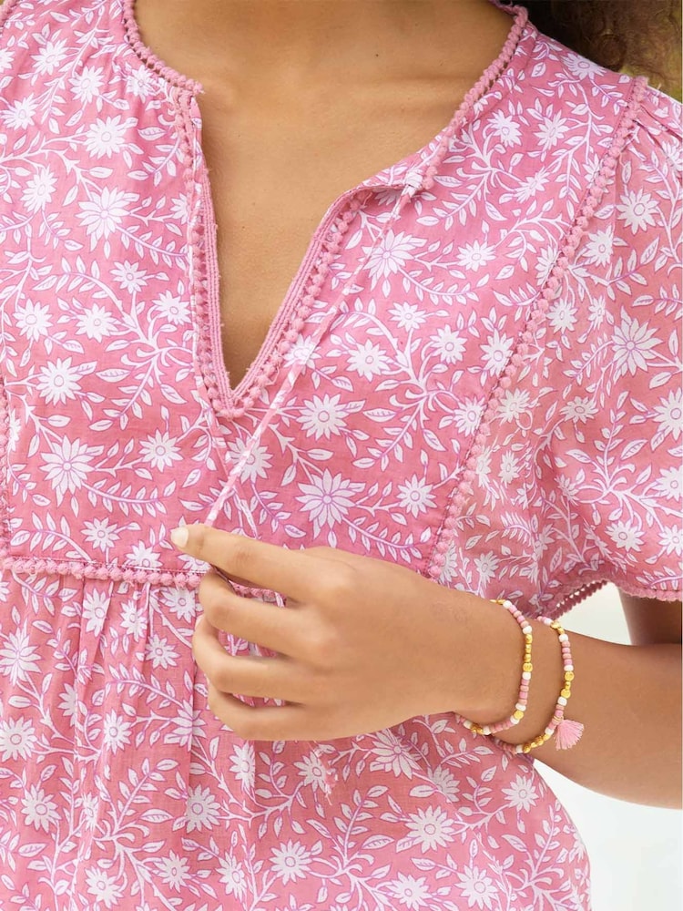 Aspiga Pink Aspiga Pink Kezhia 100% Cotton Blouse - Image 2 of 4
