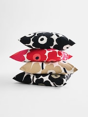 Marimekko Red and White 100% Cotton Pienet Kivet Cushion Cover - Image 2 of 2