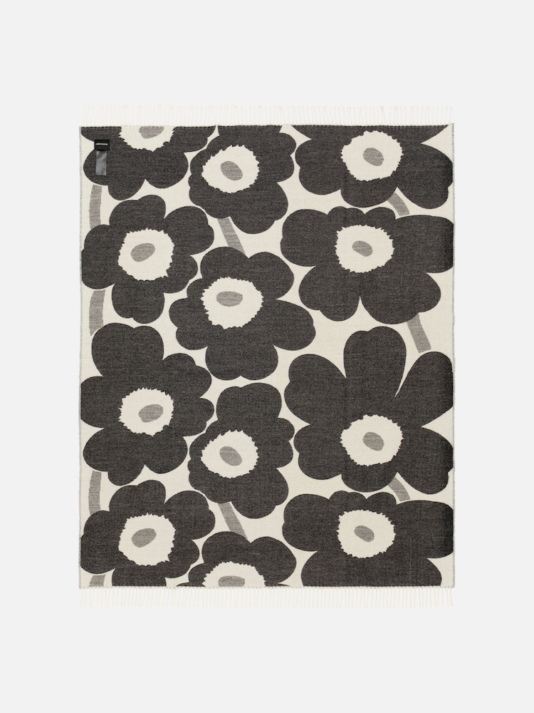 Marimekko White And Black Unikko Throw - Image 3 of 4