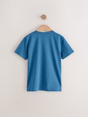 Soft Blue Regular Fit Short Sleeve T-Shirt (3-16yrs) - Image 2 of 4