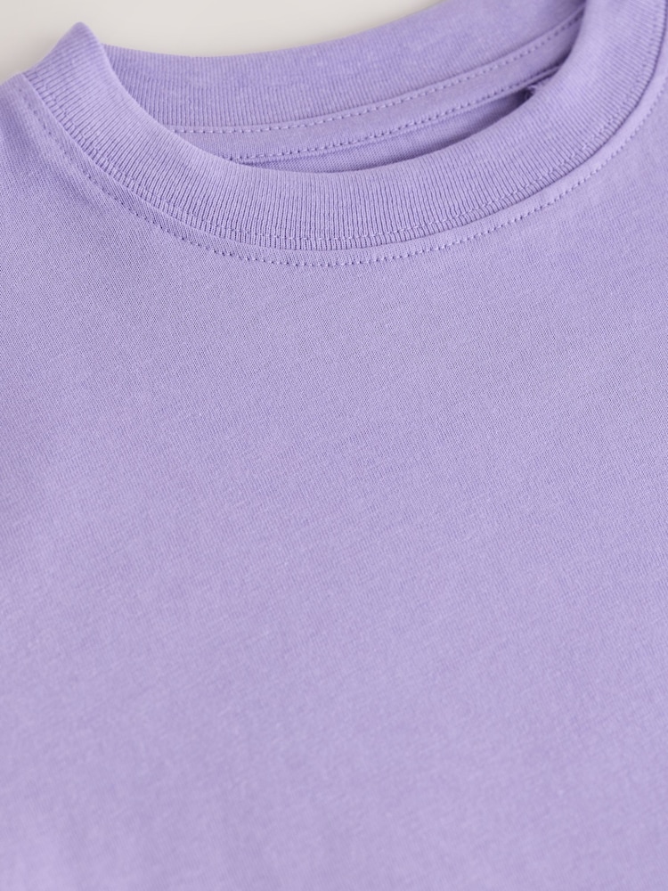 Lilac Purple Regular Fit Short Sleeve T-Shirt (3-16yrs) - Image 3 of 4