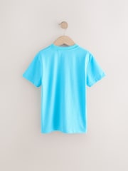 Aqua Blue Regular Fit Short Sleeve T-Shirt (3-16yrs) - Image 2 of 4