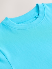 Aqua Blue Regular Fit Short Sleeve T-Shirt (3-16yrs) - Image 3 of 4