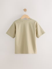 Green Khaki Relaxed Fit Short Sleeve T-Shirt (3-16yrs) - Image 2 of 4