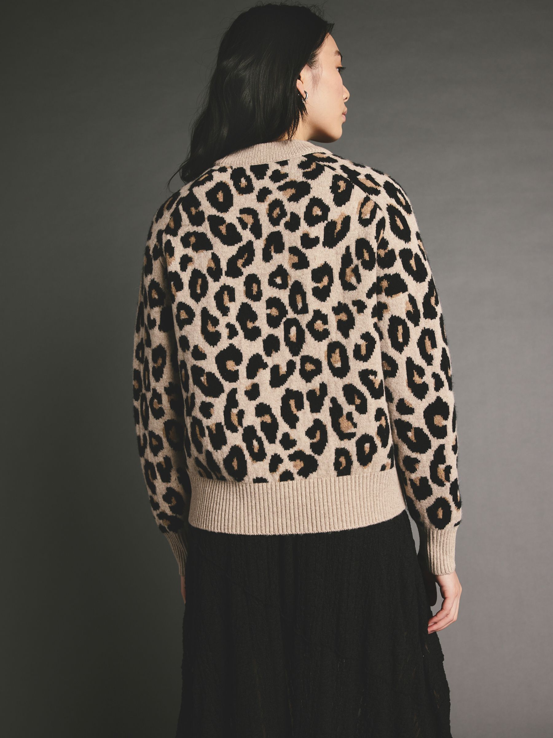 Buy Animal Leopard Premium 100% Lambswool Pattern Crew Neck