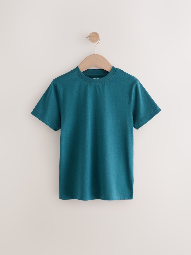 Teal Blue Regular Fit Short Sleeve T-Shirt (3-16yrs) - Image 1 of 3
