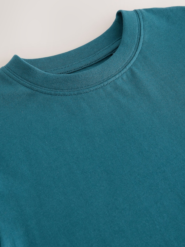 Teal Blue Regular Fit Short Sleeve T-Shirt (3-16yrs) - Image 3 of 3