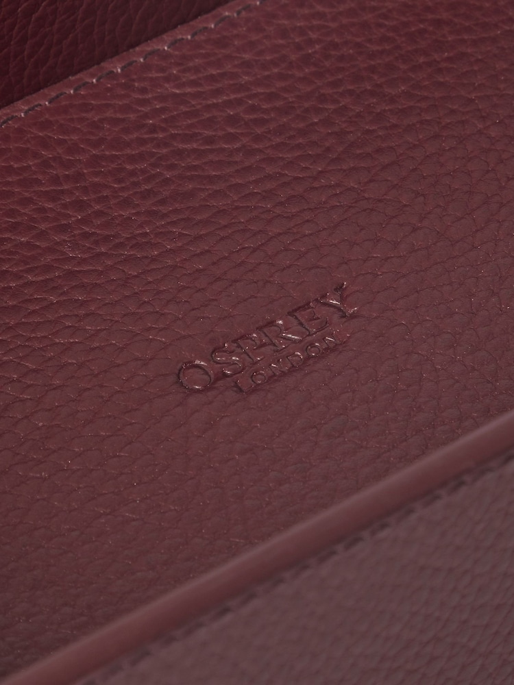 Osprey London Red The Forest Leather Coin Tray - Image 5 of 5