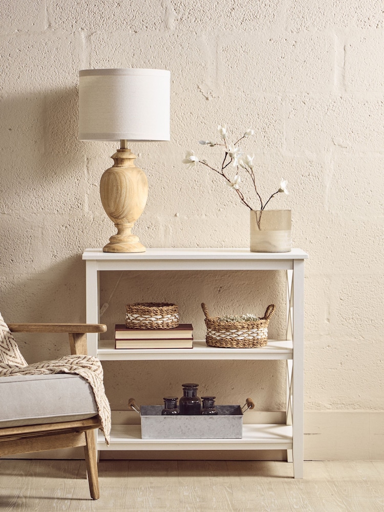 Interiors by Premier White Heritage Three Shelf White Bookcase - Image 1 of 6